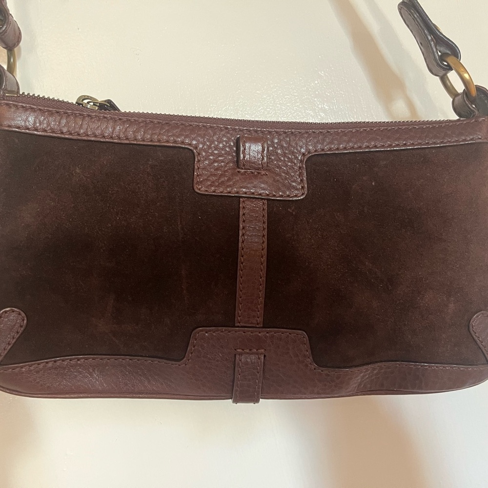 Burberry sued/leather handbag - Picture 2 of 5